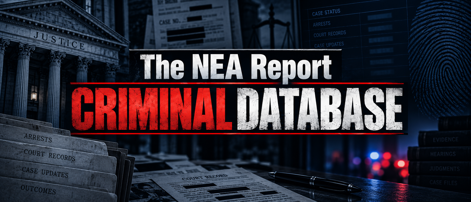 The NEA Report Criminal Database