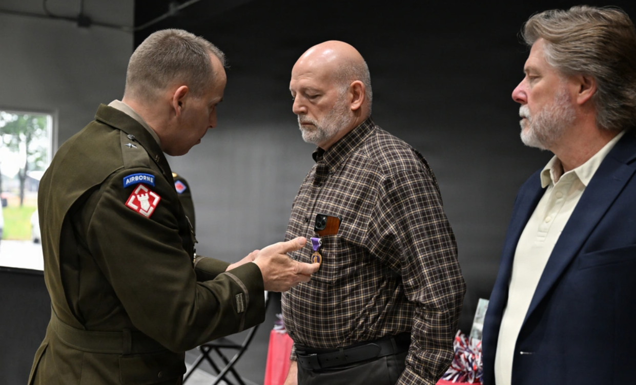 Purple Heart Medal Presented To Iraq War Veteran In Brookland - NEA Report