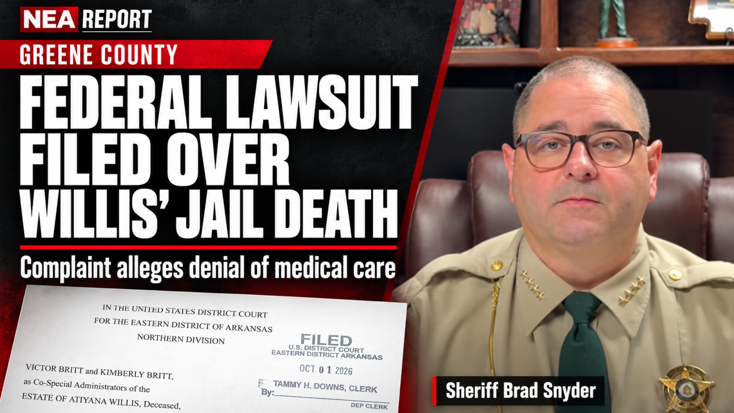 Federal Lawsuit Alleges Jail Denied Medical Care Before 18-Year-Old's Death - NEA Report